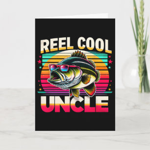 Carte Oncle drôle de pêche B super Papa Fête des Pères