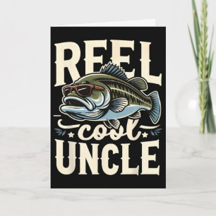 Carte Oncle drôle de pêche de super Tonton Fête des Père