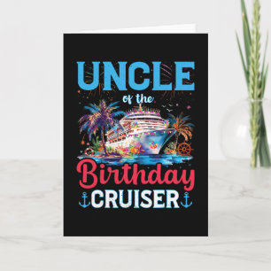Carte Oncle du croiseur d'anniversaire drôle de croisièr