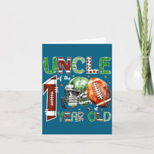 Carte Oncle du fan de football de 1 an 1er anniversaire
