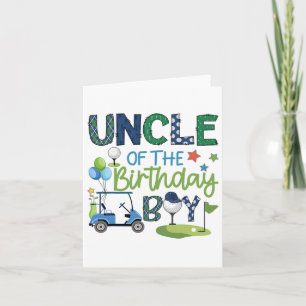 Carte Oncle Du Garçon Anniversaire Trou Dans Un Sport De