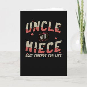 Carte Oncle Et Nièce Meilleurs Amis De La Vie Don amusa