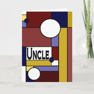 Carte Oncle - fête des pères heureuse à l'original