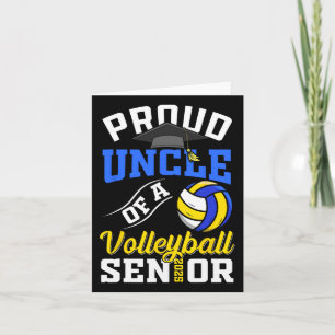 Carte Oncle fier d'une senior de volley 2025