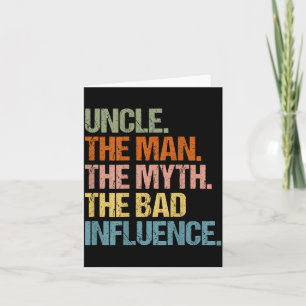 Carte Oncle L'Homme La Légende La Mauvaise Influence (au