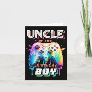 Carte Oncle Of The Birthday Boy Matching Video Jeu Birt