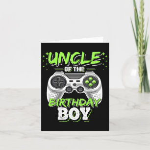 Carte Oncle Of The Birthday Boy Matching Video Jeu Birt