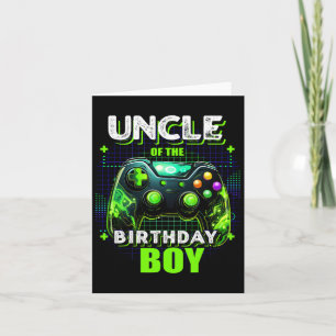 Carte Oncle Of The Birthday Boy Matching Video Jeu Birt