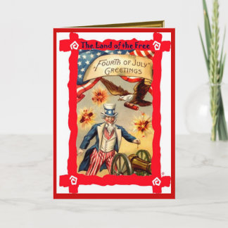 Carte Oncle Sam et pétards