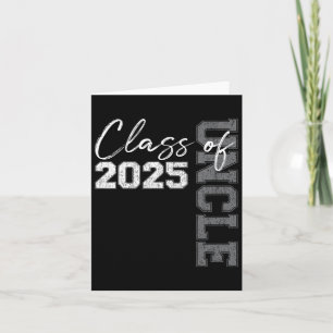 Carte Oncle Senior 2025 Fier d'un élève de la promotion 