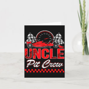 Carte Oncle T Crew Course Familiale Voiture de Course Ga