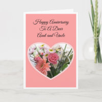 Oncle Tante Florale Anniversaire Mariage personnal