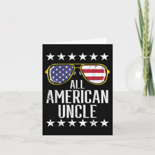 Carte Oncle tout américain 4 juillet Memorial Day Matchi