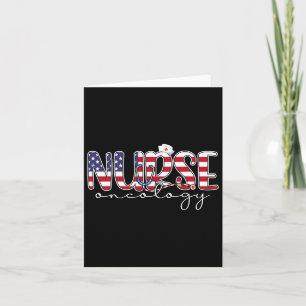 Carte Oncologie Infirmière 4 juillet nous drapeau Infirm