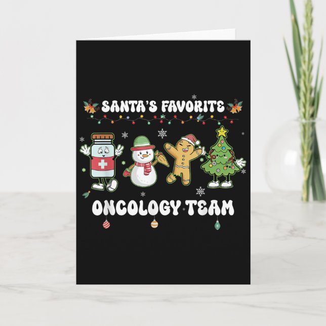 Carte Oncology Christmas Crew Chemotherapy Nurse Techs N (Devant)
