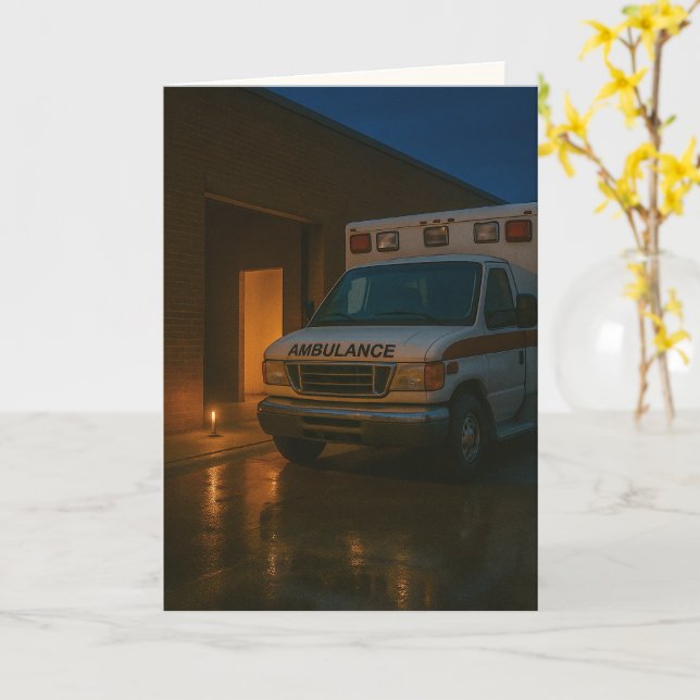 Carte "One Candle, One Promise" Sympathy (Fleur jaune)