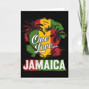 Carte One Love Jamaïque 2025 Fleur d'Hibiscus Vacances C