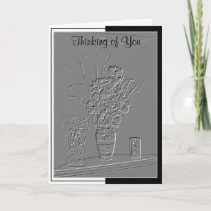 Carte "One of My Floral Designs" 5" x 7" avec enve