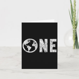 Carte One Planet Jour des terres 51ème Anniversaire Retr