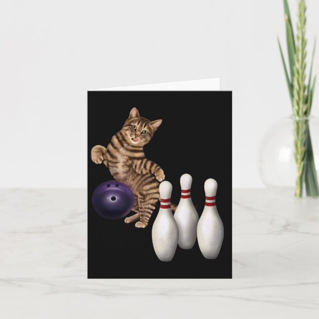 Carte Onglet Funny Chat Bowling (Devant)