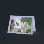Carte Onomastico, Italian Name<br><div class="desc">White Hibiscus flowers decorate the cover of this Name Day card for a friend. Texte sur couverture en Italie. Art,  image,  and verse copyright © Shoaff Ballanger Studios.</div>