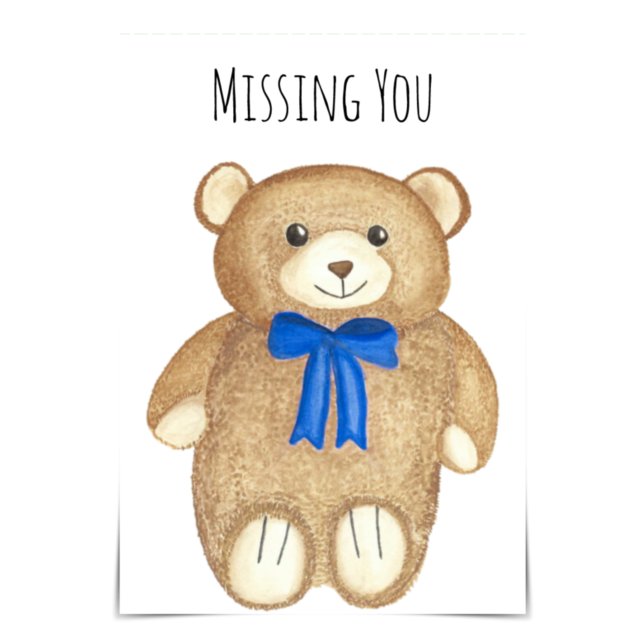Carte Opa Bear Hug "Missing You" (Créateur téléchargé)