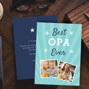 Carte Opa jamais   Photo Fête des pères plat