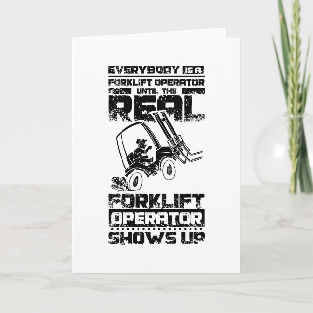 Carte Opérateur de chariot élévateur (Devant)