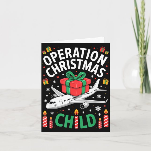 Carte Operation Christmas Child Family Matching Xmas Fun (Devant)