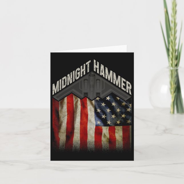 Carte Opération Midnight Hammer - Drapeau Usa Midnight H (Devant)