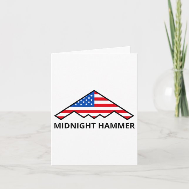 Carte Opération Midnight Hammer Drapeau Usa Midnight Ham (Devant)
