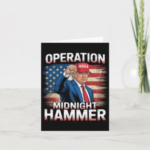 Carte Opération Midnight Hammer Funny Trump