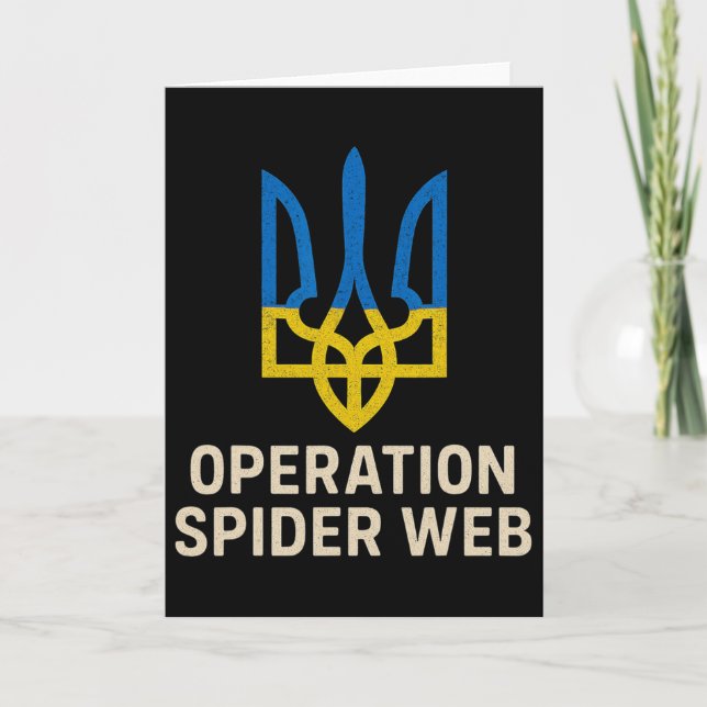Carte Operation Spider Web Ukraine Heroes Ukrainian Tryz (Devant)