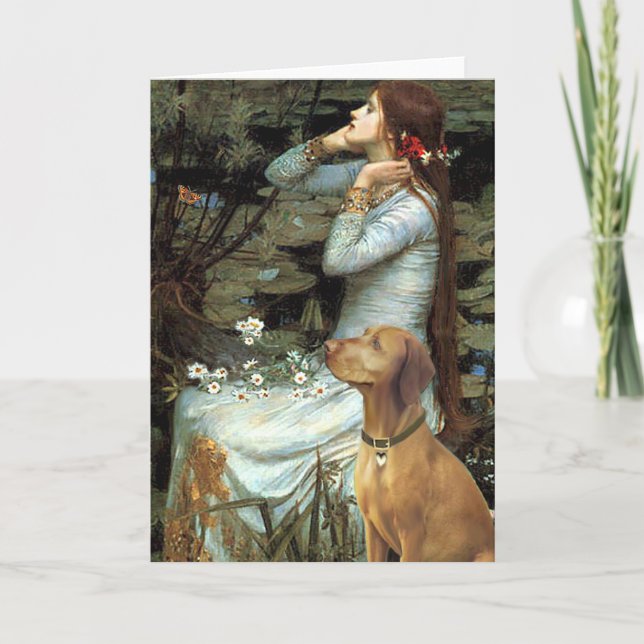 Carte Ophelia assise - Vizsla 1 (Devant)