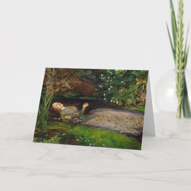 Carte Ophélie, ch. 1852 par Sir John Everett Millais (Devant)