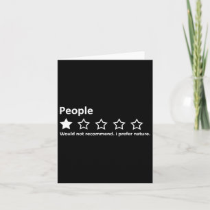 Carte Opinion Sur 1 Étoile Note Je Préfère Nature Campin