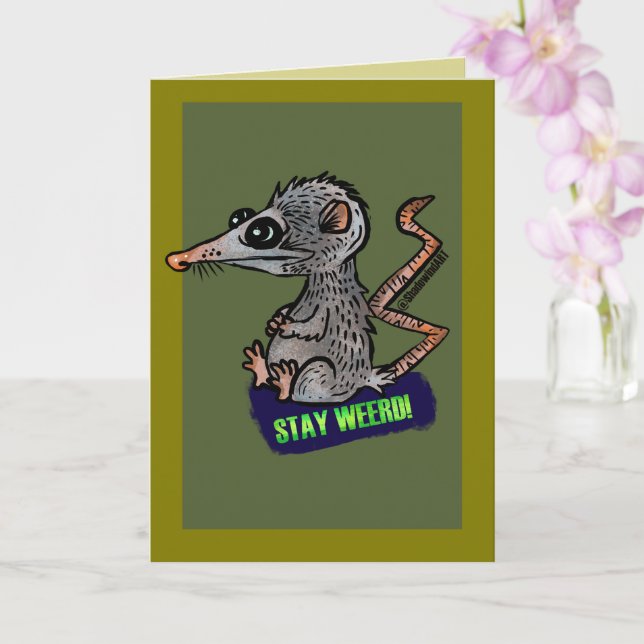 Carte opossum idiot (Orchidée)