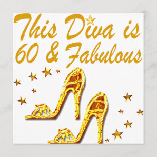 CARTE OR GLAMOREUX 60E ANNIVERSAIRE