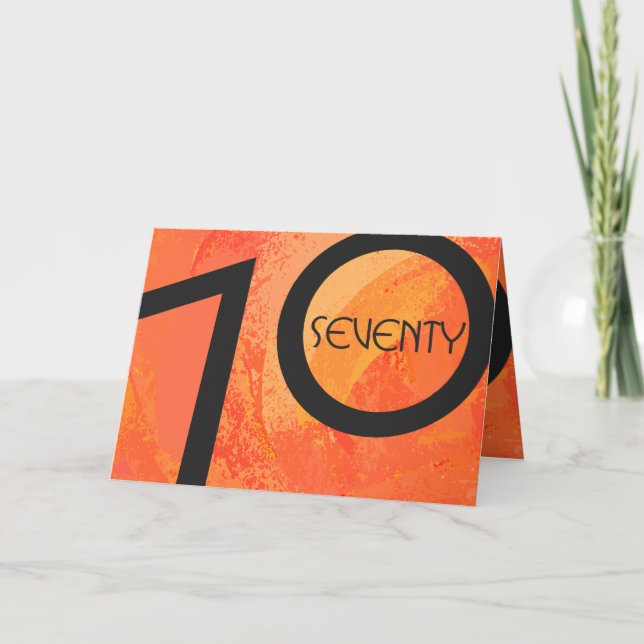 Carte Orange 70 Anniversaire de la Décennie (Devant)