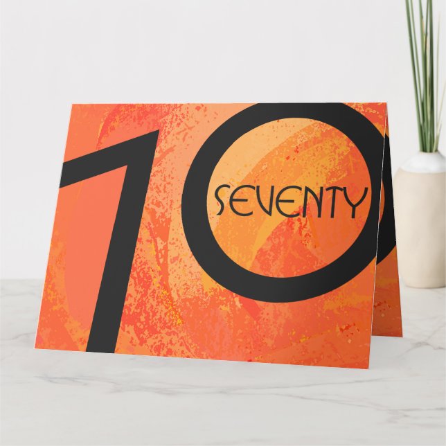 Carte Orange 70 Anniversaire de la Décennie (Devant)