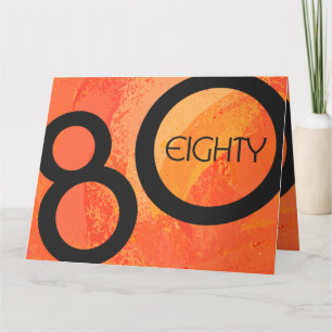 Carte Orange 80 Anniversaire de la Décennie