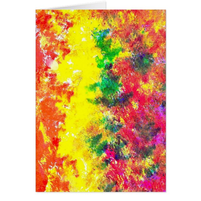 Carte orange A3 de flamme (Devant)