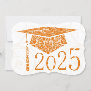 Carte Orange and White Floral Casquette 2025