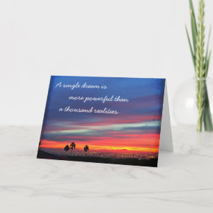 Carte Orange Blue Sunset Single Dream Puissant Devis