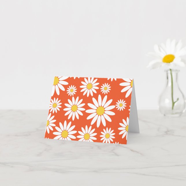 Carte Orange Daisy (Petite plante)