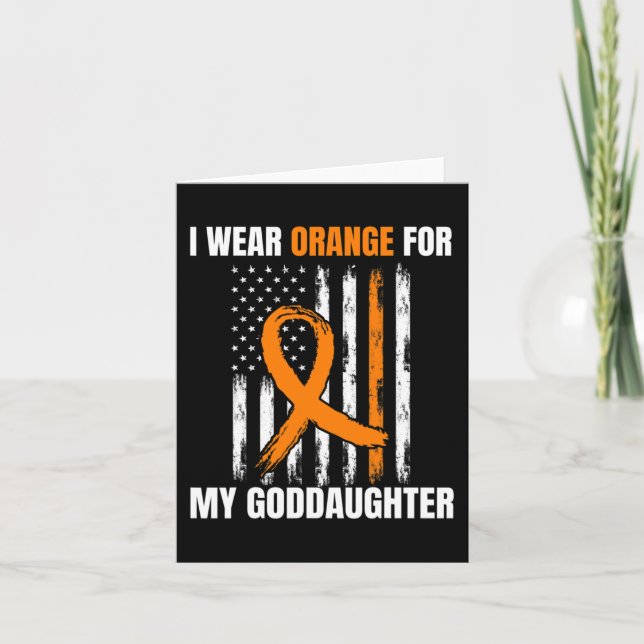 Carte Orange Godgirl Leukémie Produits de sensibilisatio (Devant)