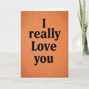 Carte Orange Romantique Je T'Aime