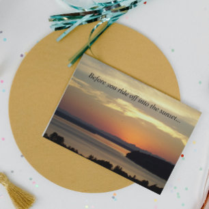 Carte Orange Sunset Photo Bonne Retraite De Toutes