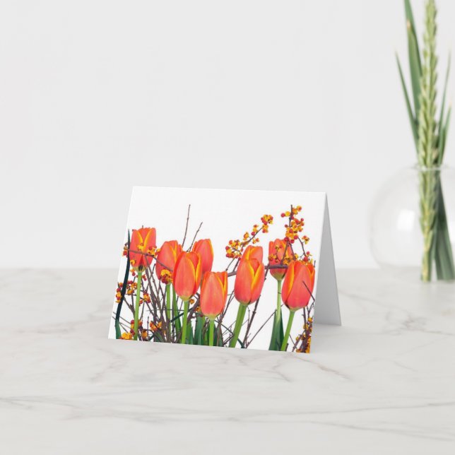 Carte Orange Tulips (Devant)