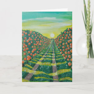 Carte Oranges de Valence Peinture d'Alfred Fox